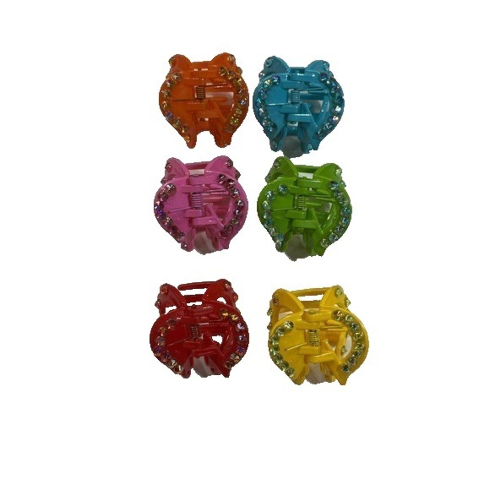 NEW Hair Accessories‎ set of 6 small colorful claw clips